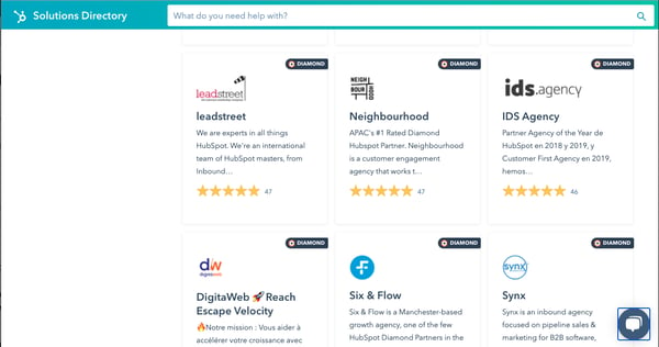 Directorio de agencias partners de HubSpot