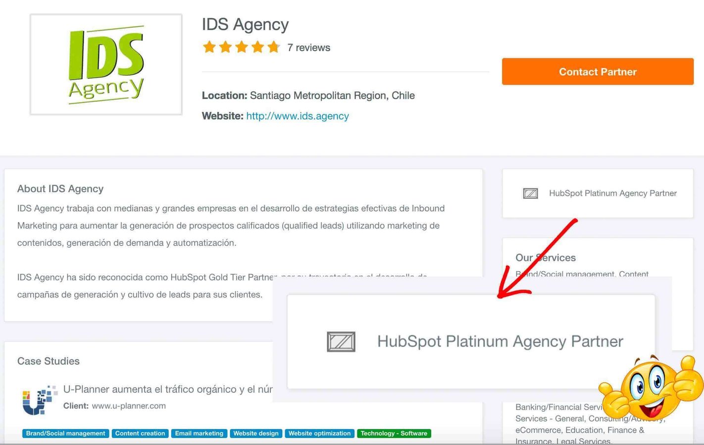 We're Chile's 1st Hubspot Platinum Tier Partner Growth Agency. Boom 👊